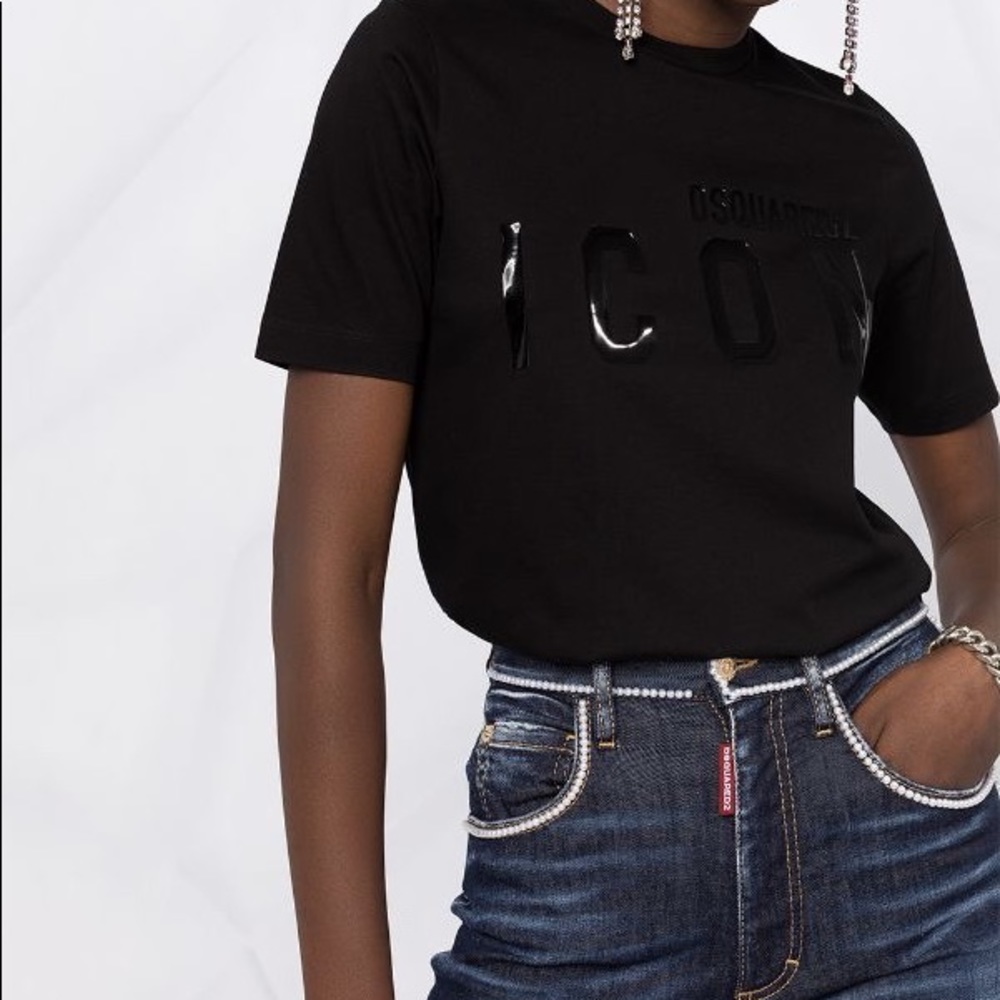 Dsquared2 Reflective Icon cotton TShirt women